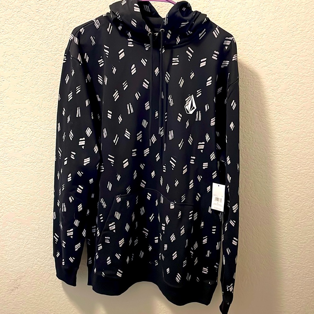 NWT-Volcom Men’s Pullover Black Hoodie